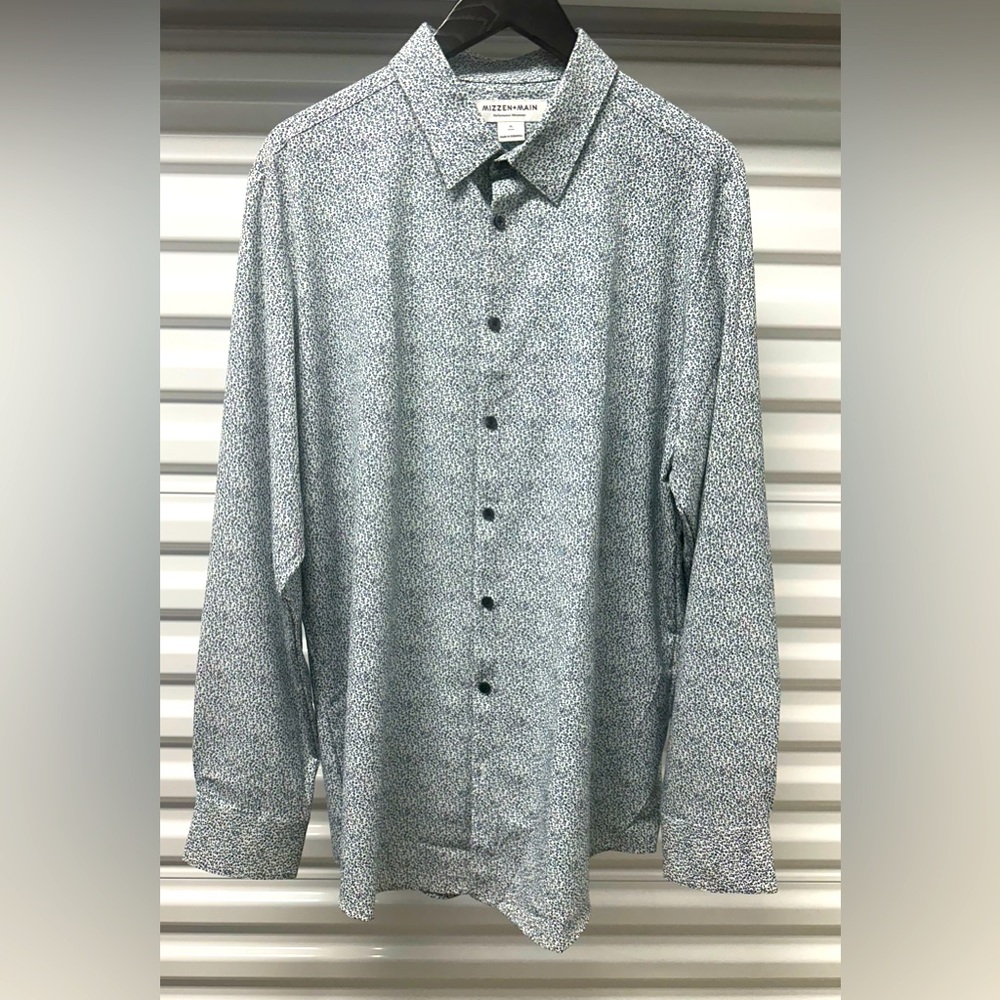Mizzen+Main Leeward Floral Print Long Sleeve Button Down Shirt